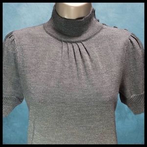 ANTONIO MELANI SPARKLY SILVER SWEATER